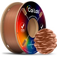CAILAB PLA Silk 3D-printer Filament, Effen kleur - Bruin koper