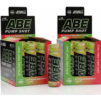 Applied Nutrition ABE Pump Pre Workout Stim Free Shot Strawberry Lime Flavour - 12 x 100ml (2 Packs)