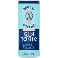 Bombay Sapphire Gin & Tonic 6,5% - 250 ml