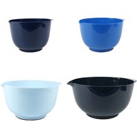 Sunyana Mixing Bowl Set, 4-Pieces, Blue, Non-Slip Bottom, BPA-Free, Stackable, Reusable, Suitable for Meal Prep, Salad and Baking