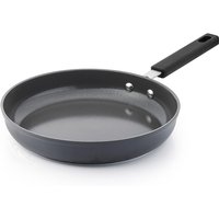 SENSARTE Ceramic Nonstick Frying Pan Skillet, 9.5'' Omelet Pan Egg Pan, Space Saving Kitchen with Anti-Scald Handle, Induction Compatible, Gray