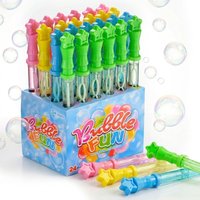 24 stuks grote bellenblaasstok voor kinderen, 14,8 inch stervormige magische bellenblaasstok (120 ml grote capaciteit), bulk bellenblaasvloeistof feestartikelen, zomers buitenspeelgoed voor kinderen, geschikt voor verjaardagsfeesten, strand, bruiloften