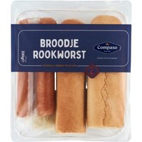 Compaxo broodjes rookworst - 2 stuks, 330 g