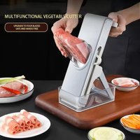 4-Sided Kitchen Grater Cheese Shredder Vegetable Slicer Safe Handle Gray