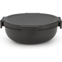 Brabantia Make & Take Salad Bowl, 1.3L - Dark Grey