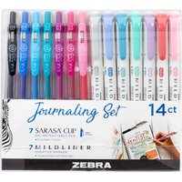 Zebra Journaling Set - 7 Highlighters + 7 Gel Pen
