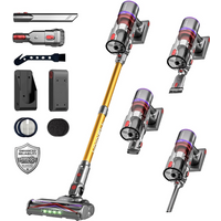 UNINELL HOME UV5 Cordless Vacuum Cleaner, 48000Pa 550W 65Mins Vacuum Cleaners for Home,LED Touch Display, Anti-Tangle Stick Vacuum Self-Standing, Vacuum Cordless Rechargeable for Pet Hair/Carpet,
