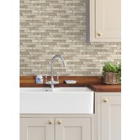 In Home Stone Natural Peel & Stick Rolled Backsplash