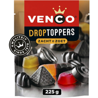 Venco Droptoppers Zacht & Zoet - 225 g