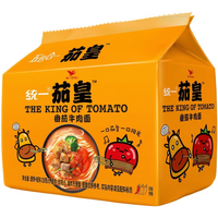 Uni-President Tomato King Instant Noedels met Rundvleessmaak 126g x 5-pack