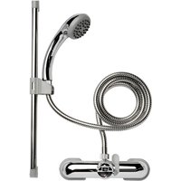Croydex 3 Piece Bathroom Shower Set - Chrome