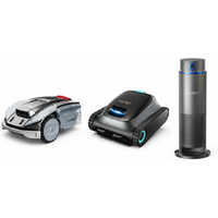 SUNSEEKER S5 1600 m² Robotmaaier + AIPER Scuba S1 270-Min Zwembadrobot + Aiper IrriSense 2 Slim Besproeiingssysteem – Gras, Zwembad & Tuinverzorging Bundel