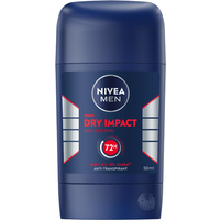 NIVEA MEN Dry Impact Anti-Transpirant Deodorant Stick - 72 uur Bescherming - Quick Dry Deo Mannen - Alcoholvrij - Deostick - 50 ml