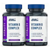 Applied Nutrition Vitamin B Complex Energy Metabolism Vegan Capsules - 90 Capsules (2 Packs)