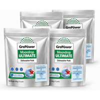 Dishwasher Pods Stock-Up Bundle: GrePower Starry Night Ultra-Clean Dishwasher Pods, 10g x 280 pods, quick-dissolving, fast-washing, antibacterial, residue-free, for dishwashers.