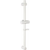 Croydex Nero 60cm White Shower Riser Rail