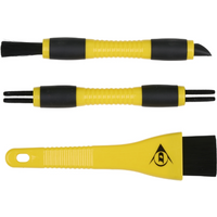 Dunlop Auto Reinigingsborstelset - 3 stuks, Zwart/Geel