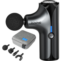 RENPHO Mini Massage Gun, 5 Levels, Portable Size, Lightweight, Travel Friendly, Black