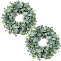 DDHS 24 inch olijf eucalyptus krans - 1 stuk