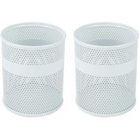 Senhoglb Mesh Pen Pot,Set of 2,White, New Year Sale , Top gift picks