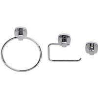 Croydex Medway 3pc Bathroom Accessory Set - Chrome