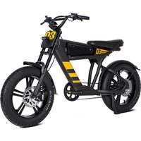 Mangosteen zomeraanbiedingen - met levering de volgende dag FT03 250 W e-bike met verwijderbare 48 V 18,2 Ah lithiumaccu, 25 km/u, 75 km bereik, 20 x 4,5 inch brede banden, dubbele vering en hydraulische schijfremmen, e-bike voor alle terreinen met lcd-display voor offroadavonturen en woon-werkverkeer in de stad - zwart