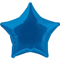 Unique Party Star Foil Balloon, Royal Blue, 50cm