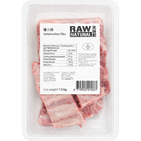 Raw Natural Varkensribben - 1 kg