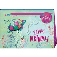 Jack & Lily Happy Birthday Turtle Shopper Gift Bag