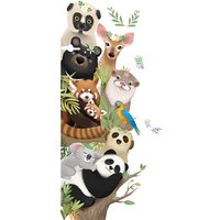 Super Schattige Dieren Boom Panda Koala Otter Hert Beer Aap Muursticker, zelfklevend