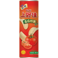 Oishi Knapperige aardappelchips (tomatensmaak) emmer 85G