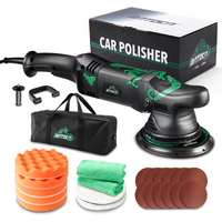 BATOCA 5inch Dual Action Random Orbital Car Polisher, 6 Variable Speeds DA Buffer for Car Detailing, with Foam Pads for Waxing,Buffing,Sanding,Polishing