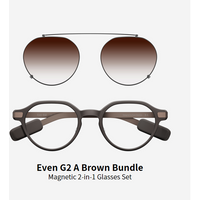 Even Realities - Even G2 A Brown (Panto) + Clip & Pouch Brown Panto Bundle