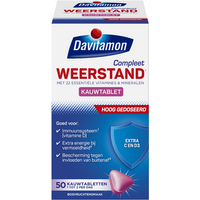 Davitamon Complete Resistance Kauwtabletten Aardbei 60 Stuks