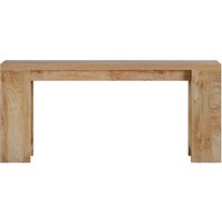 Tribesigns Console Table, 160 x 29.5 x 85 cm, Side Table, Corridor Table, Sofa Table for Small Rooms, Wooden Sofa Table, Country Style for Entrance, Hallway, Living Room, Light Oak