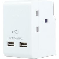 Morrisons 3 WAY ADAPTOR PLUG WITH USB