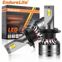 ENdureLite 9005/HB3 nevellampen, 10000 lm, 6000 K koel wit, 100 W heldere rijklaarlicht, plug-and-play, koeling met ventilator, set van 2