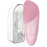 Sunluxy JMY-05 Facial Cleansing Brush, Large Screen Displays Power and Mode, Cleansing Massage Hot Compress All-in-One, Constant Temperature Eye Care, Home Beauty Device, Pink