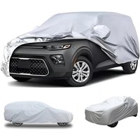PEVA autohoes 540 x 175 x 120 cm – Enkellaags zilverkleurige universele pasvorm, waterdicht en zonwerend, bescherming voor alle seizoenen voor de meeste auto's