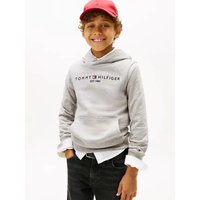 Tommy Hilfiger essentiële hoodie voor kinderen genderinclusief lichtgrijs gemêleerd 5