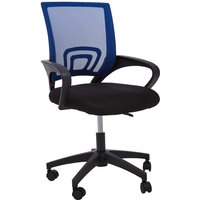 Interiors by Premier Office Chair with Arms Frazer Mesh Black/Blue