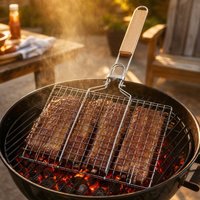 Huacan Air fryer grill, stainless steel mesh frame, thickened multi-layer detachable storage rack, 1 piece of grill