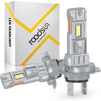 Roadsun LED H7 Headlight Bulbs, H7 Fog Light, 800% Super Brighter, No Need Adapters, 6000K Cool White, Real 1:1 Mini Size, Plug and Play, Powersports Accessory Fog Lights