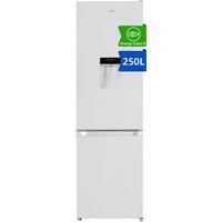 CHiQ JKR250WDWD 54cm Wide 181cm Tall Total No Frost Freestanding Fridge Freezer with Water Dispenser - 250L - White - D Rated