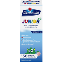 Davitamon Multivitaminen en Mineralen Junior 1-3 Aardbei 150 Smelttabletten