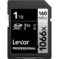Lexar 1TB Professional 1066x SD Card, UHS-I, C10, U3, V30, Full HD, 4K, Up To 160MB/s Read SDXC Memory Card, for DSLR & Mirrorless Cameras
