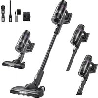 Eureka Cordless Vacuum Cleaner - 20,300Pa Suction, 50 Mins Run-time, HEPA Filter, Lightweight Stick Design, Multi-Surface Cleaning, Easy-Empty Dust Cup, Black, NEC520BK