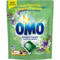 OMO Wascapsules White Orchid 42 stuks