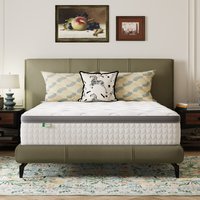 Novilla 25cm Medium Firm Hybrid Mattress - 6FT Super King (180x200cm) | UK Pocket Sprung & Foam for Support & Comfort, Soft-Touch Cover, Mattress in a Box