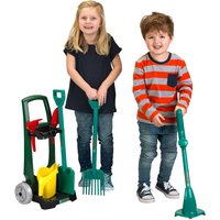 Bosch Pretend Play Garden Trolley 7 Piece Tool Set.